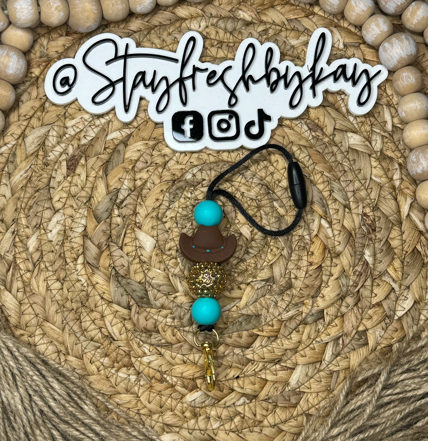 Teal Cowgirl Hanger