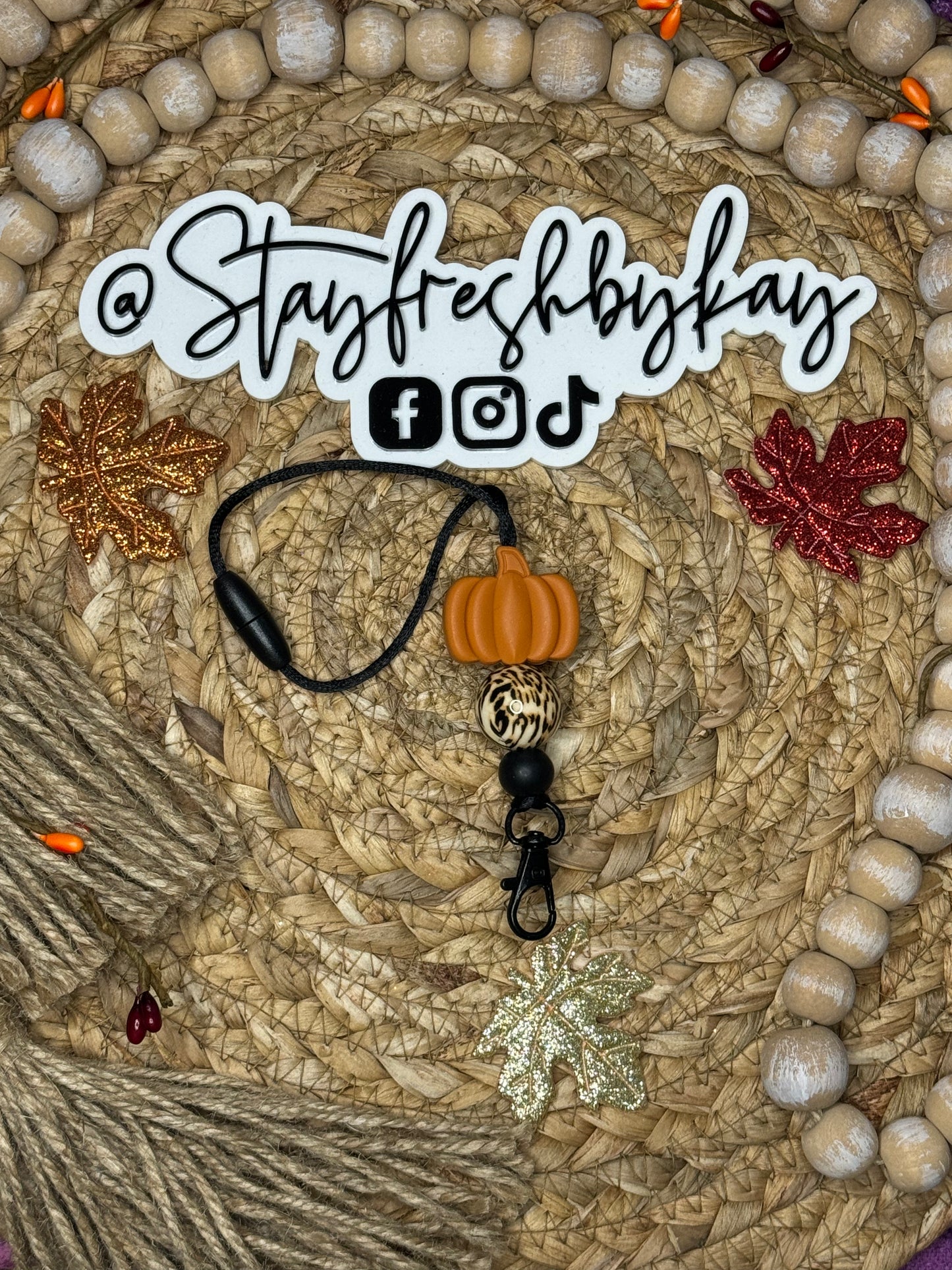 Pumpkin Cheetah Hanger