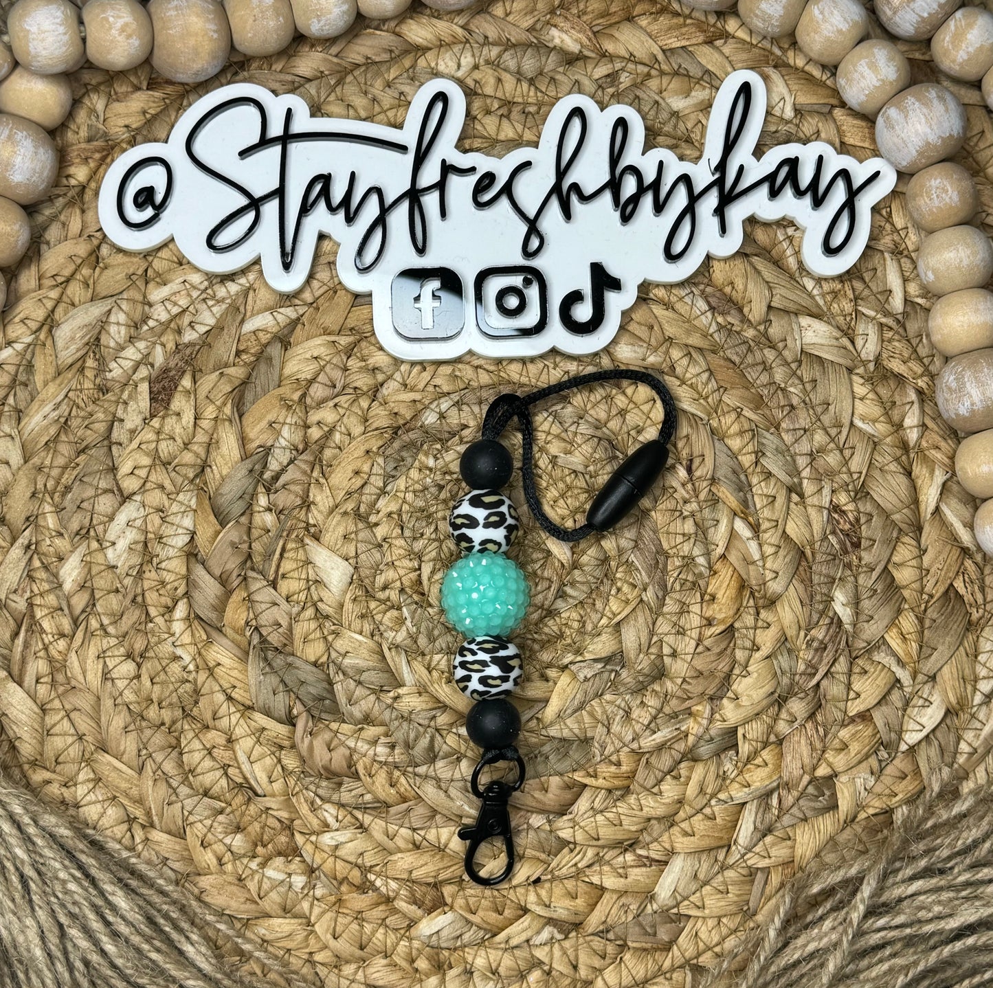 Teal Cow Hanger